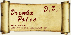 Drenka Polić vizit kartica